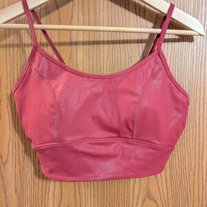Zella Shimmer Sports Bra - Red